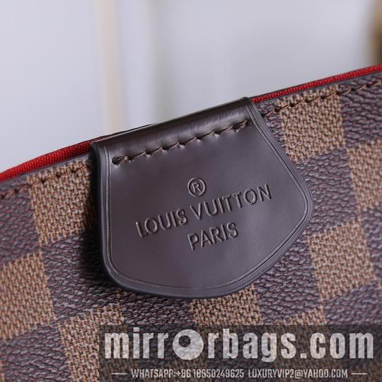 1:1 Louis Vuitton Bags M43704咖啡红 白格粉35.5x14x33.5cm ww