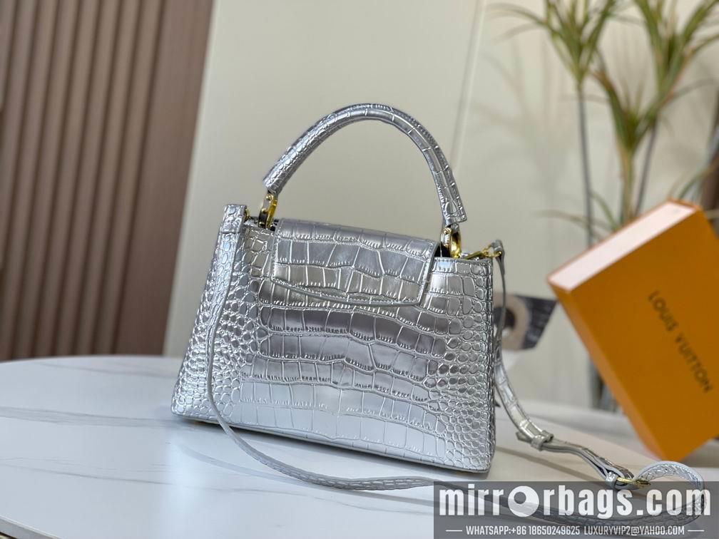 1:1 Louis Vuitton Bags N92967复古金色鳄鱼纹31.5x20x11cm cs