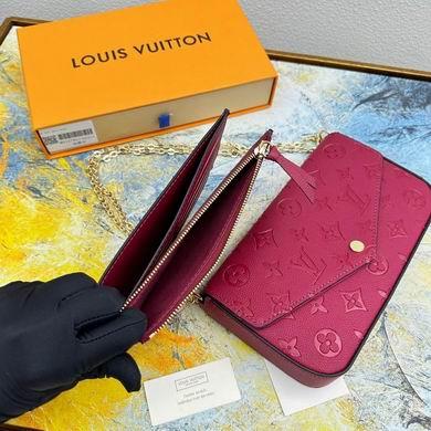 1:1 Louis Vuitton Bags Felicie M61276钻石纹 21x12x3cm  zy