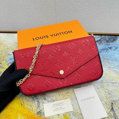1:1 Louis Vuitton Bags Felicie M61276钻石纹 21x12x3cm  zy