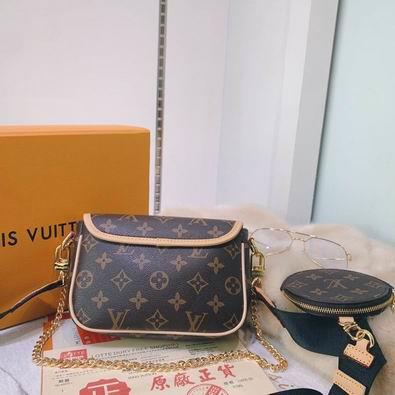 1:1 Louis Vuitton Bags Multi Pochette M56461 19x13x5 cm gf