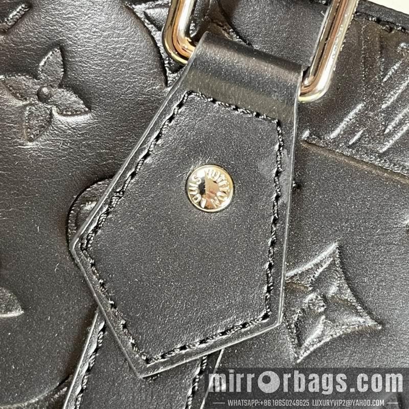 1:1 Louis Vuitton Bags Sac Plat M46452黑花 老花 压花36.5x38x9cm ss
