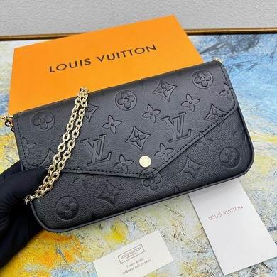 1:1 Louis Vuitton Bags Felicie M61276钻石纹 21x12x3cm  zy