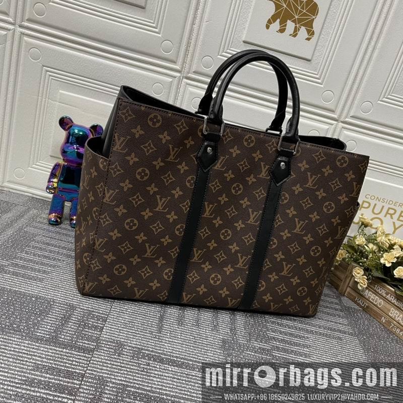 1:1 Louis Vuitton Bags Sac Plat M46451黑花 老花44x33x18cm ss