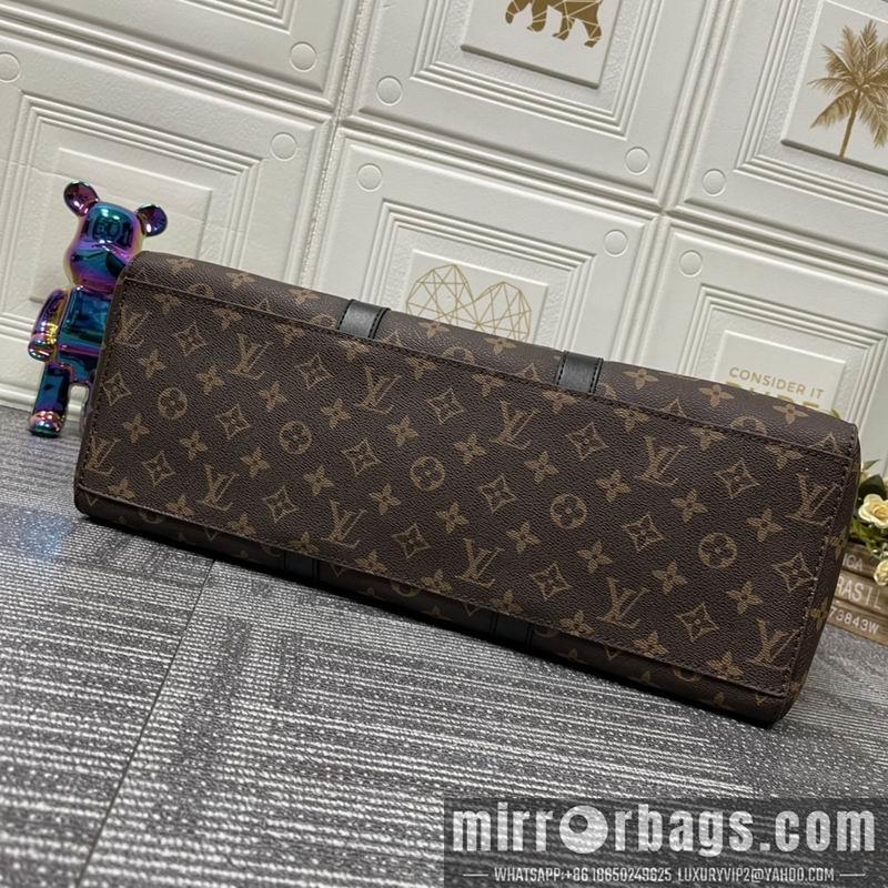1:1 Louis Vuitton Bags Sac Plat M46451黑花 老花44x33x18cm ss