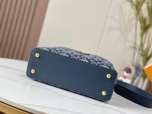 1:1 Louis Vuitton Bags Capucines M57358杏 黑 蓝31.5x20x11cm cs