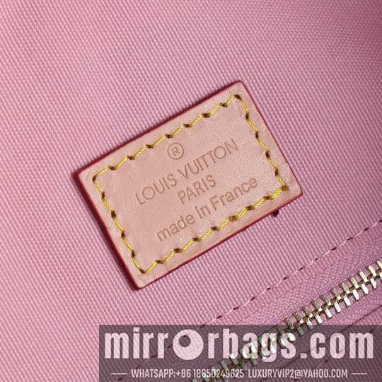 1:1 Louis Vuitton Bags M43704咖啡红 白格粉35.5x14x33.5cm ww