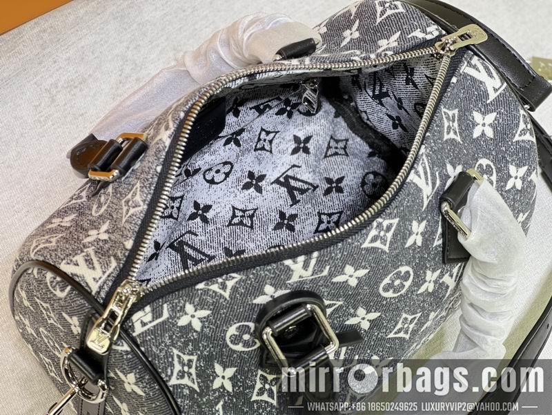 1:1 Louis Vuitton Bags Speedy M59609星空牛仔黑 25x19x15cm ss
