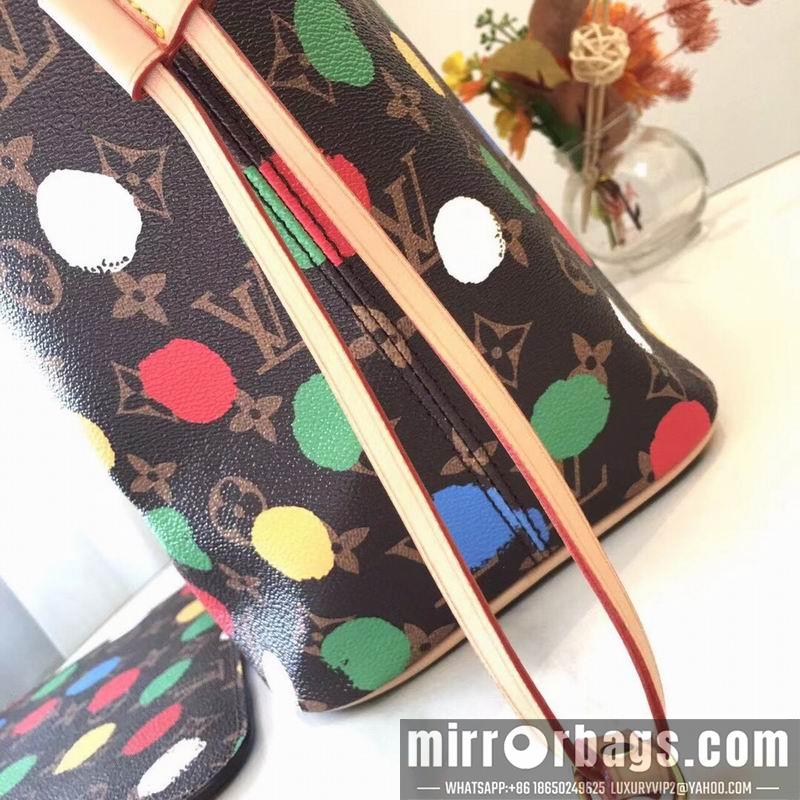 1:1 Louis Vuitton Bags Neverfull M46381 M40995老花彩色32x29x17cm zy