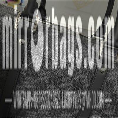 1:1 Louis Vuitton Bags Voyage M46457黑花 老花 黑格 压格 十字纹36.5x27.5x6cm ss