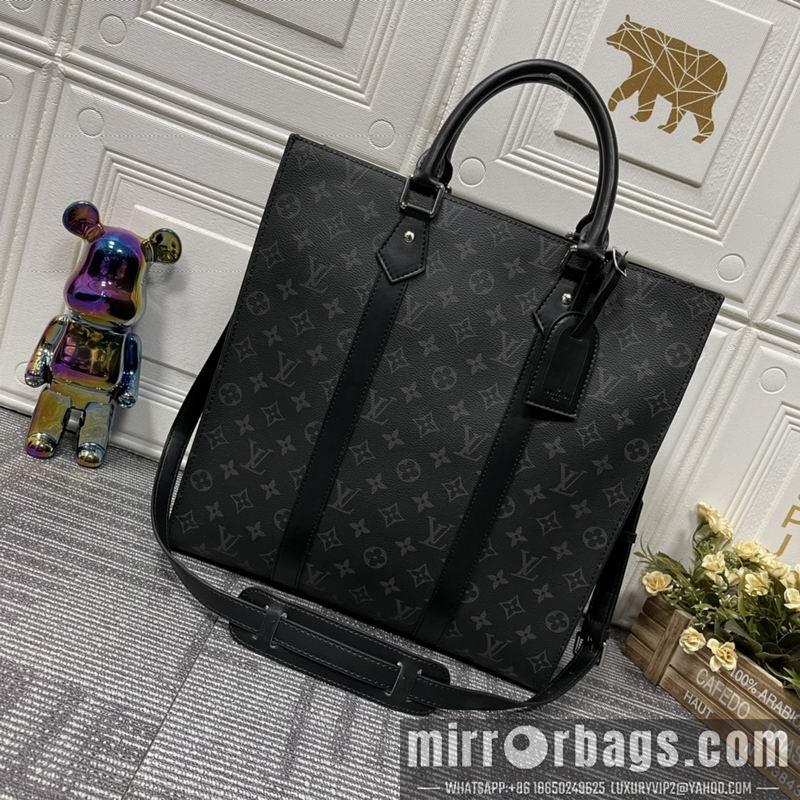 1:1 Louis Vuitton Bags Sac Plat M46452黑花 老花 压花36.5x38x9cm ss