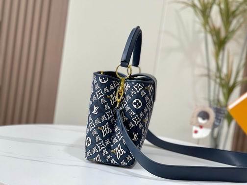 1:1 Louis Vuitton Bags Capucines M57358杏 黑 蓝31.5x20x11cm cs
