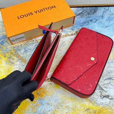 1:1 Louis Vuitton Bags Felicie M61276钻石纹 21x12x3cm  zy