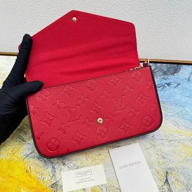1:1 Louis Vuitton Bags Felicie M61276钻石纹 21x12x3cm  zy