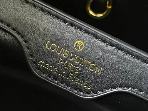 1:1 Louis Vuitton Bags Capucines M57358杏 黑 蓝31.5x20x11cm cs