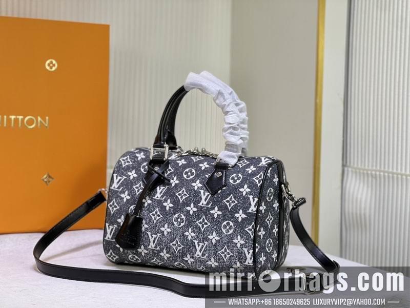 1:1 Louis Vuitton Bags Speedy M59609星空牛仔黑 25x19x15cm ss