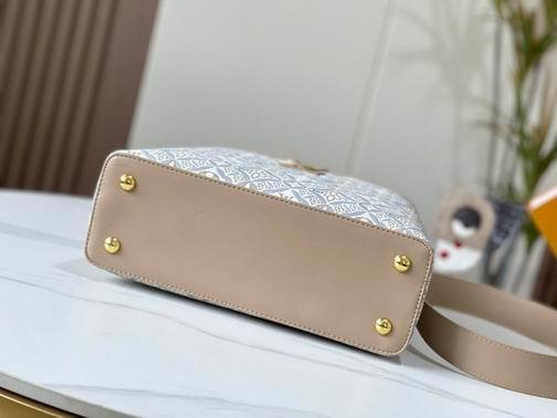 1:1 Louis Vuitton Bags Capucines M57358杏 黑 蓝31.5x20x11cm cs