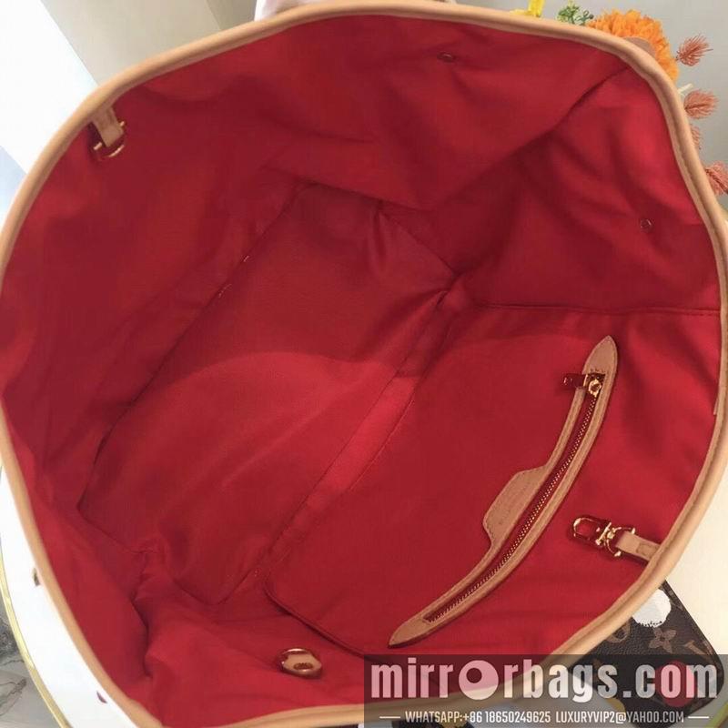 1:1 Louis Vuitton Bags Neverfull M46381 M40995老花彩色32x29x17cm zy