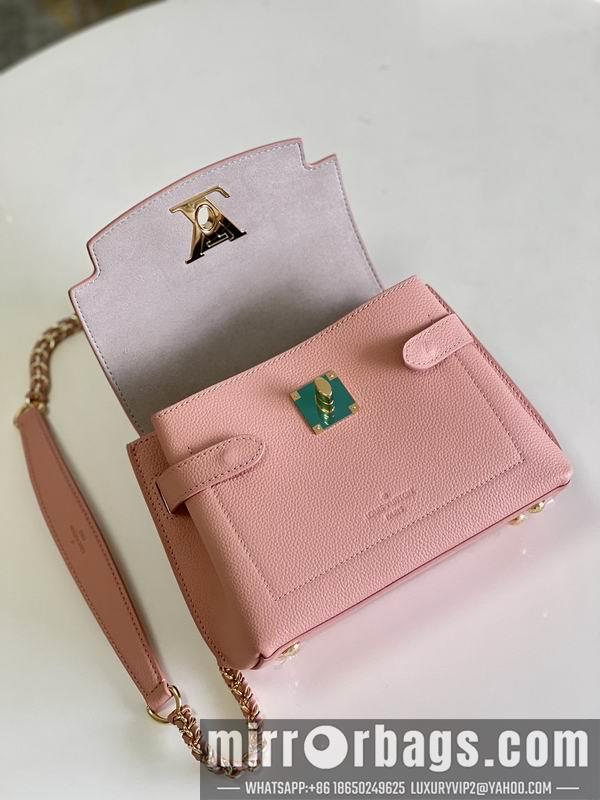 1:1 Louis Vuitton Bags Lockme Ever M21088粉23x17x10cm CN