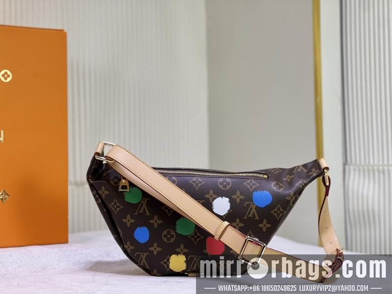 1:1 Louis Vuitton Bags Bumbag M43644老花彩37x14x13cm ss