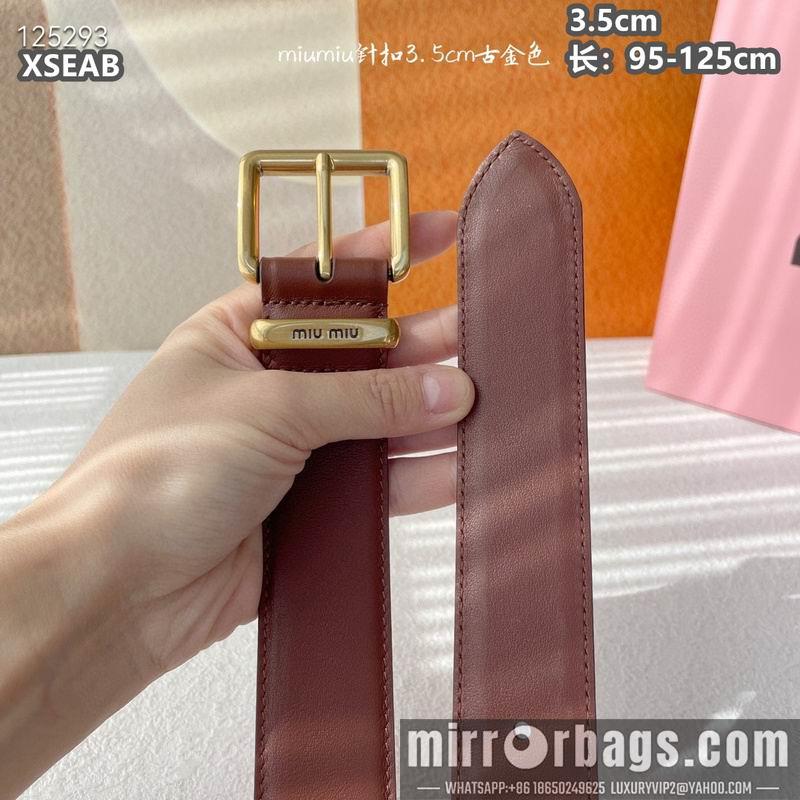 Replica Miumiu belt 35mmX95-125cm 8L05