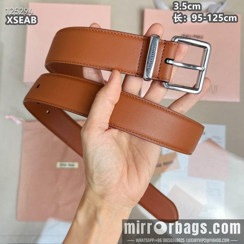 Replica Miumiu belt 35mmX95-125cm 8L05
