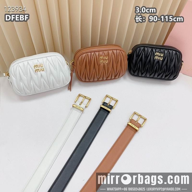 Replica Miumiu belt 30mmX90-115cm 8L03