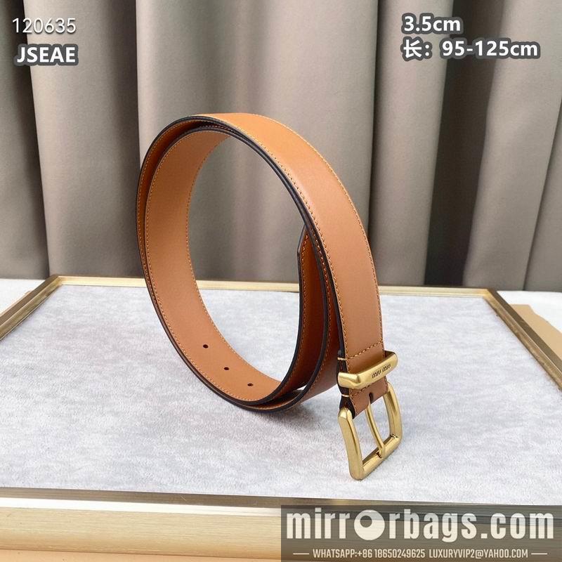 Replica Miumiu belt 35mmX95-125cm 8L072002