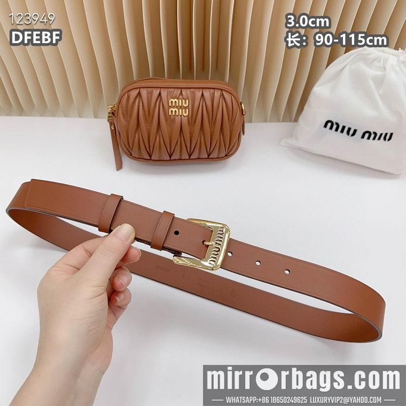 Replica Miumiu belt 30mmX90-115cm 8L01