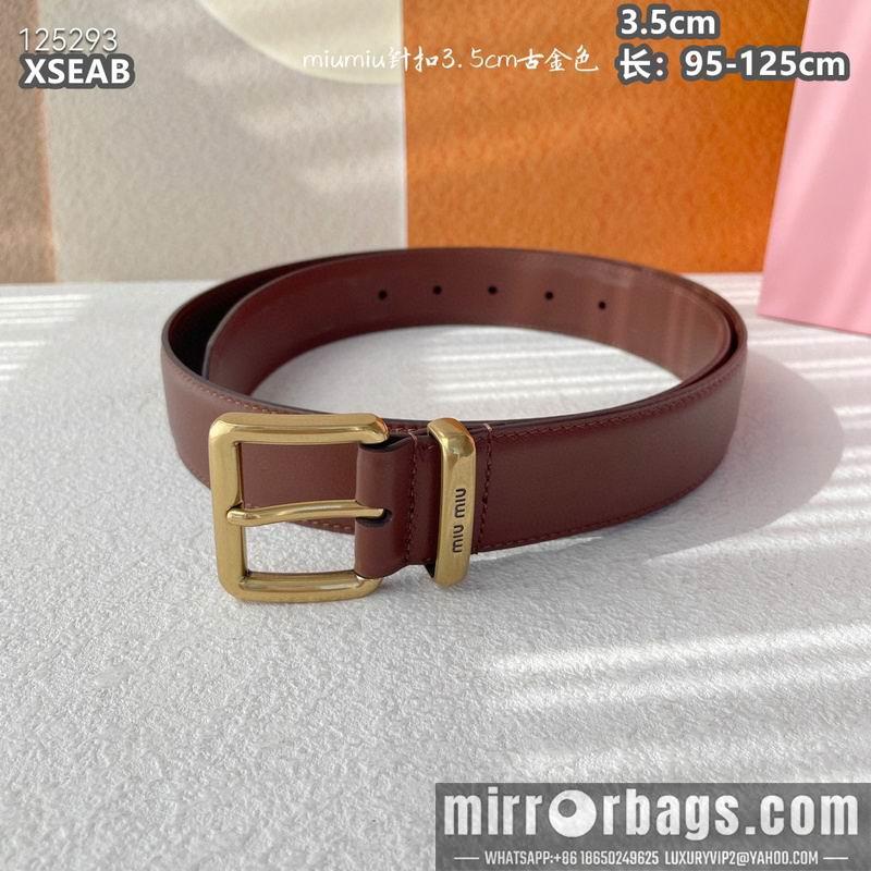 Replica Miumiu belt 35mmX95-125cm 8L05