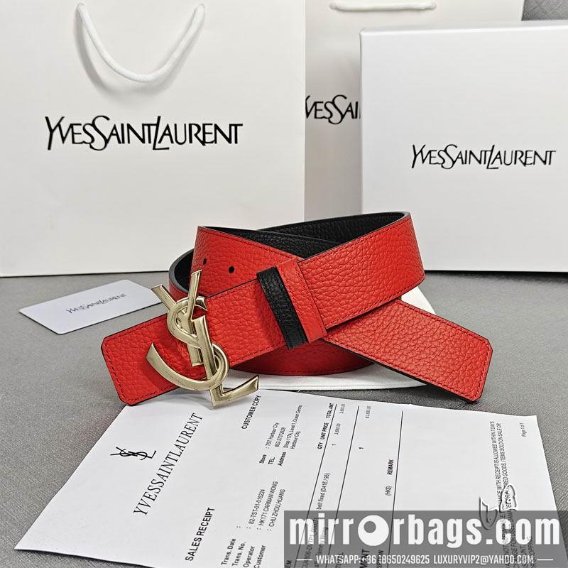 Replica YSL belt 38mmX80-125cm lb082002