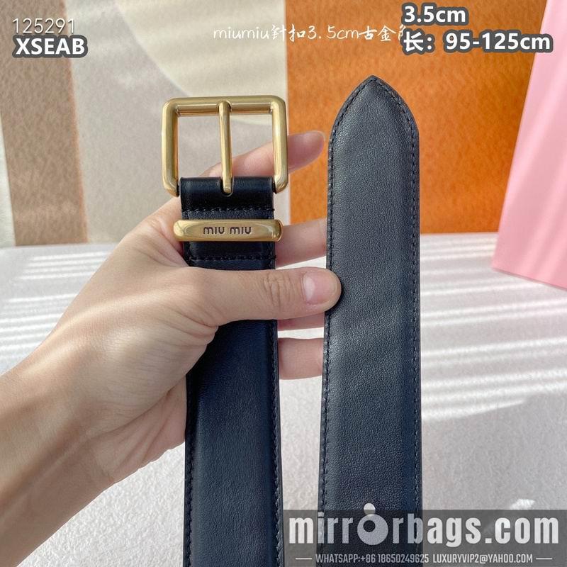 Replica Miumiu belt 35mmX95-125cm 8L05