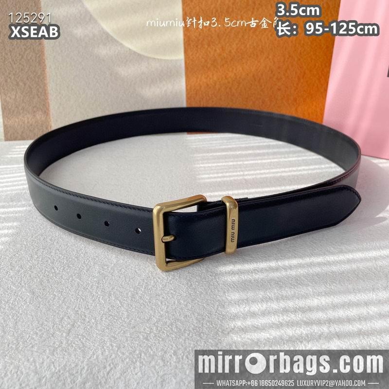 Replica Miumiu belt 35mmX95-125cm 8L05