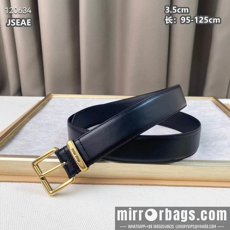 Replica Miumiu belt 35mmX95-125cm 8L072002