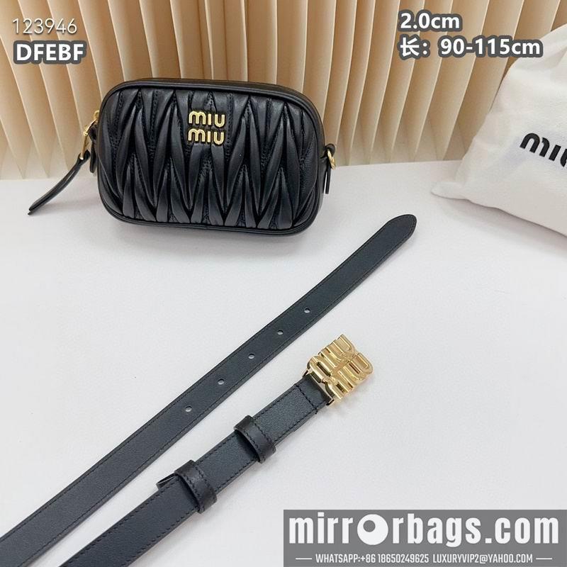 Replica Miumiu belt 20mmX90-115cm 8L08