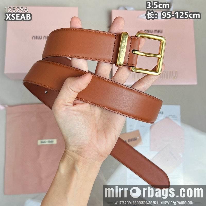 Replica Miumiu belt 35mmX95-125cm 8L05
