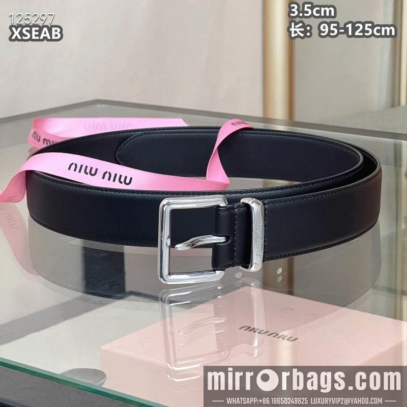 Replica Miumiu belt 35mmX95-125cm 8L05