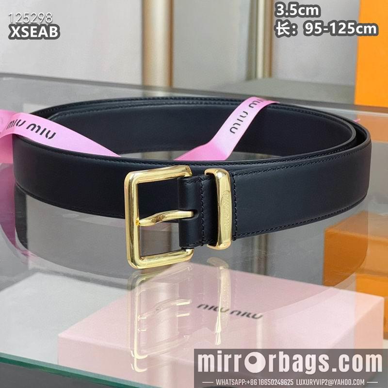 Replica Miumiu belt 35mmX95-125cm 8L05