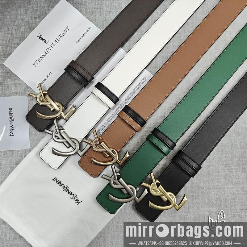 Replica YSL belt 38mmX80-125cm lb082001