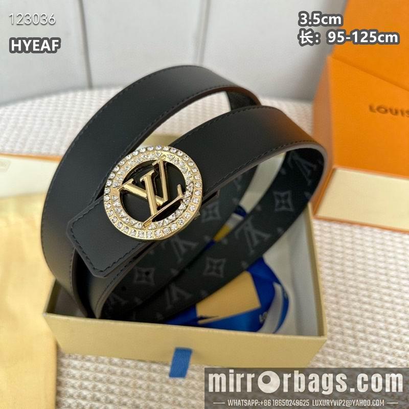 Replica LV belt 35mmX95-125cm 8L18