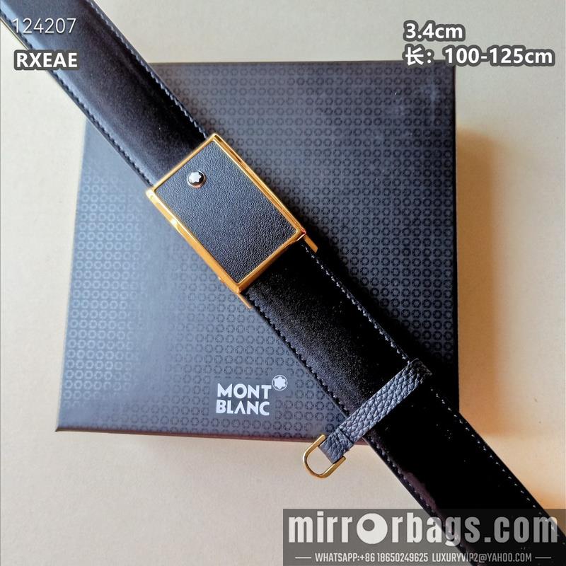 Replica Montlanc belt 34mmX100-125cm 8L10