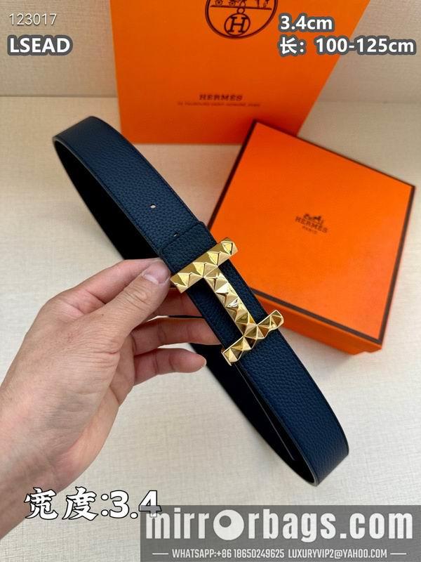 Replica Hermes belt 34mmX100-125cm 8L06