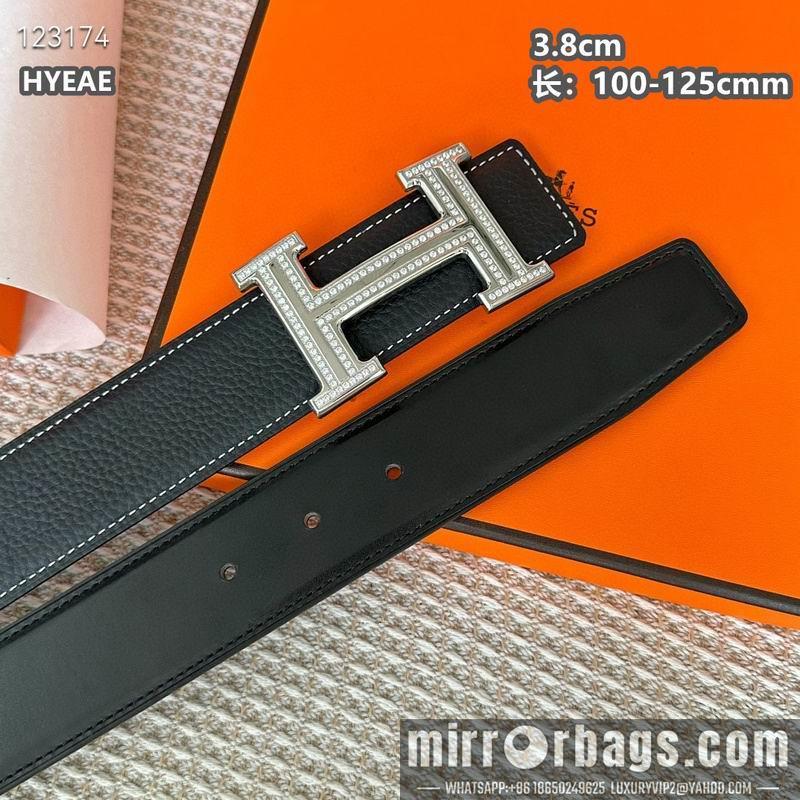 Replica Hermes belt 38mmX100-125cm 8L17