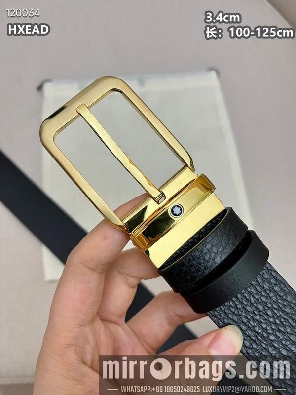 Replica Montblanc belt 34mmX100-125cm 8L03