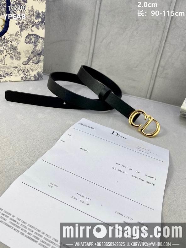 Replica Dior Belt 20mmX90-115cm 8L04