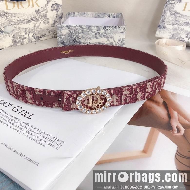 Replica Dior Belt 30mmX95-110cm 7d07