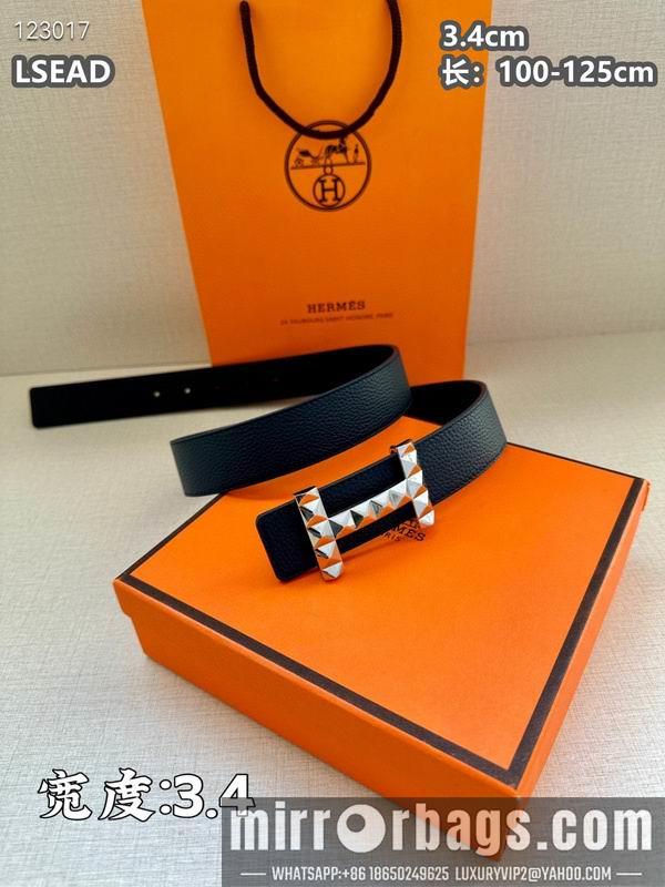 Replica Hermes belt 34mmX100-125cm 8L06