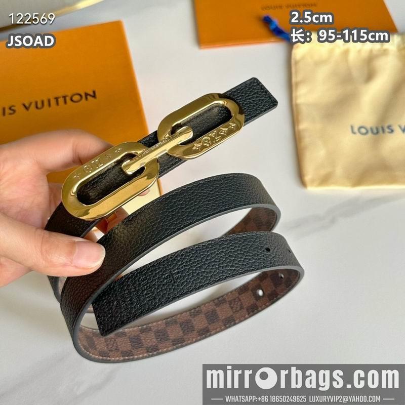 Replica LV belt 25mmX95-115cm 8L16