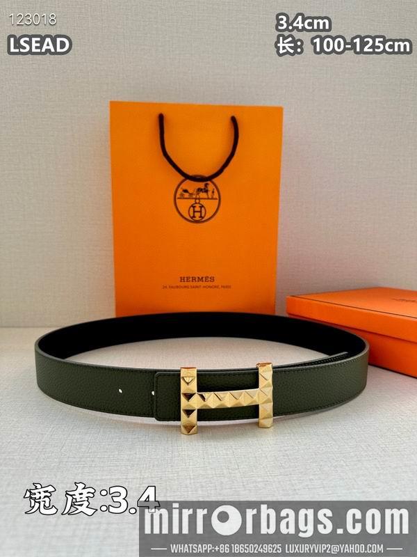 Replica Hermes belt 34mmX100-125cm 8L06