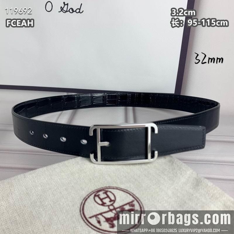 Replica Hermes belt 32mmX95-125cm 8L040804